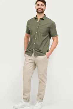 Ellos Collection Hørskjorte Grøn Best