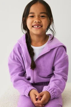 Ellos Sweatshirts & Hoodies>Collection Hættetrøje i velour lilla