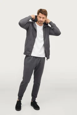 Ellos Collection Hættetrøje John Mørk gråmeleret Clearance