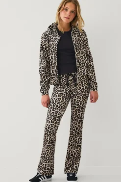 Ellos Sweatshirts & Hoodies>Collection Hættetrøje i velour Leopard printet