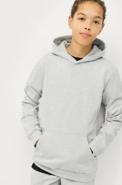 Ellos Basistøj>Collection Hættetrøje Basic Lysegrå melange