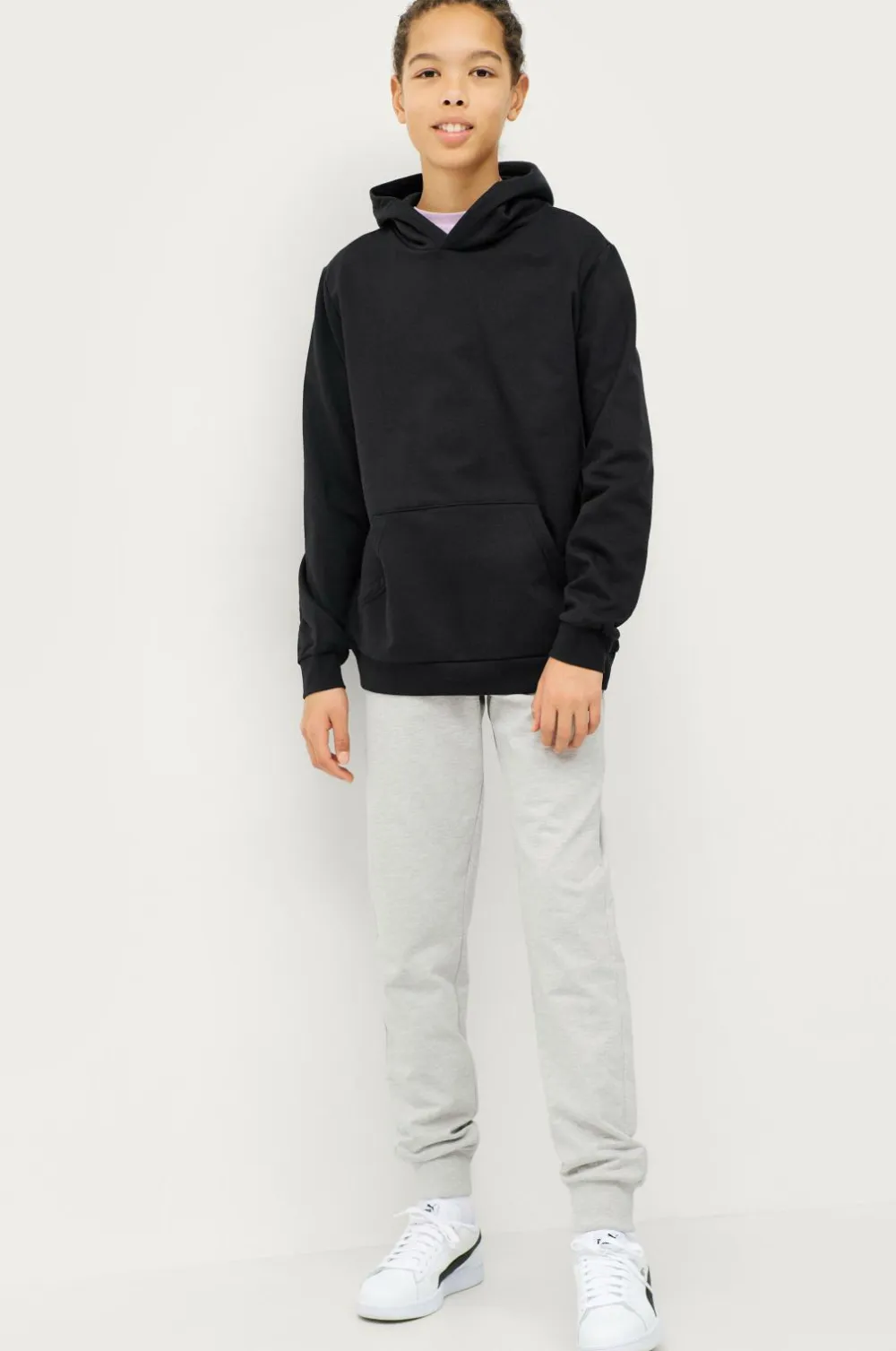 Ellos Collection Hættetrøje Basic Sort Outlet