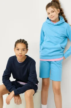 Ellos Basistøj>Collection Hættetrøje Basic Blå