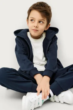 Ellos Collection Hættetrøje Basic Sweatshirt Blue/misty grey Hot