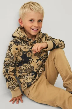 Ellos Collection Hættetrøje Beige mønstret New