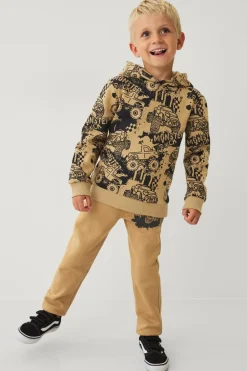 Ellos Collection Hættetrøje Beige mønstret New