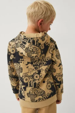 Ellos Collection Hættetrøje Beige mønstret New