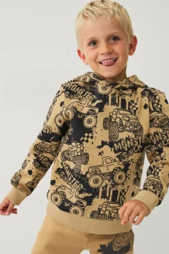 Ellos Collection Hættetrøje Beige mønstret New