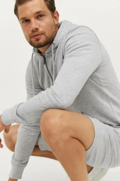 Ellos Collection Hættetrøje John Gråmeleret Discount