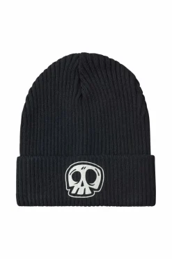 Ellos Collection Huer og vanter med print sort