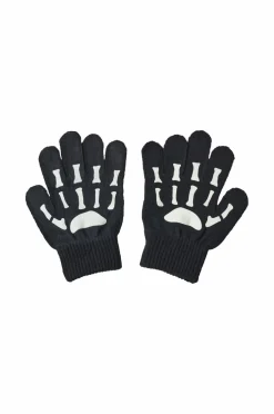 Ellos Collection Huer og vanter med print sort