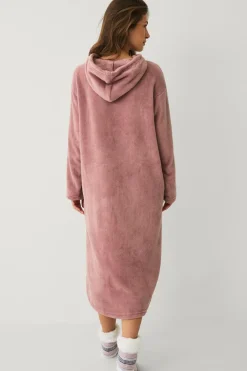 Ellos Collection Hyggelig kjole i fleece Lyslilla Sale