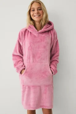Ellos Nattøj & Homewear>Collection Hyggelig kjole i fleece rosa