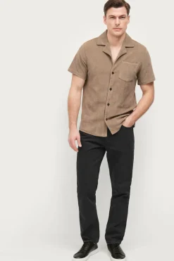 Ellos Jeans>Collection Icon Regular Tapered Jeans Sort mat sort