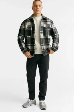 Ellos Jeans>Collection Icon Regular Tapered Jeans Sort mat sort