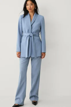 Ellos Bukser>Collection Jakkesætsbukser med høj talje Blå