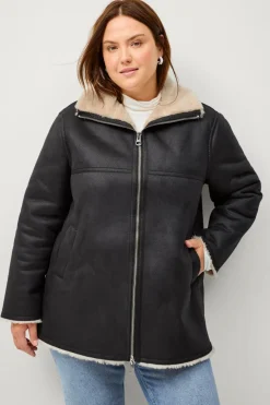 Ellos Jakker & Frakker>Collection Jakke Cecilia Sherling Sort