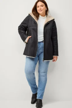 Ellos Jakker & Frakker>Collection Jakke Cecilia Sherling Sort