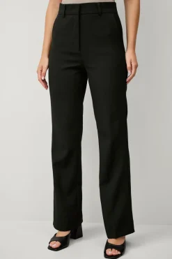 Ellos Collection Jakkesætsbukser med høj talje Matsort Grantham mat sort Hot