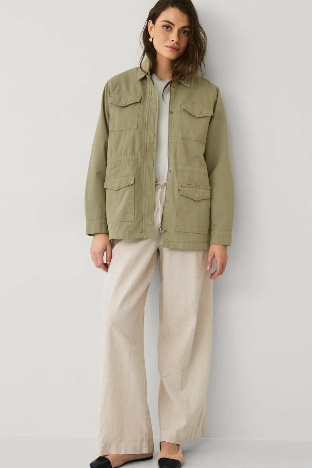 Ellos Collection Jakke i bomuldstwill Best