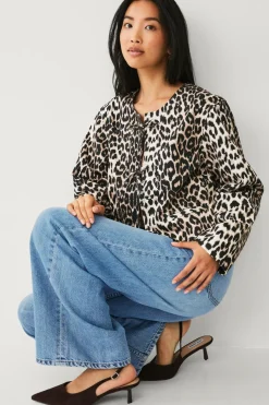 Ellos Collection Jakke med leopardprint Leo aop Hot