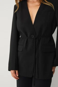 Ellos Collection Jakke uden revers sort Sale