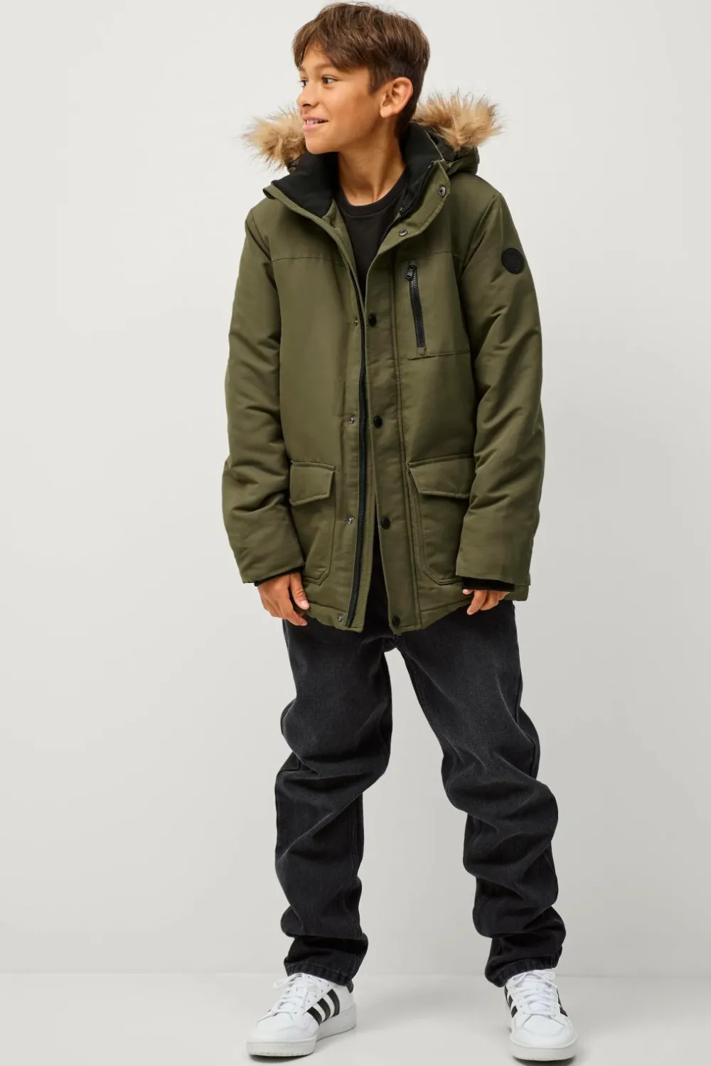 Ellos Overtøj>Collection Jakke Christoffer Kakigrøn