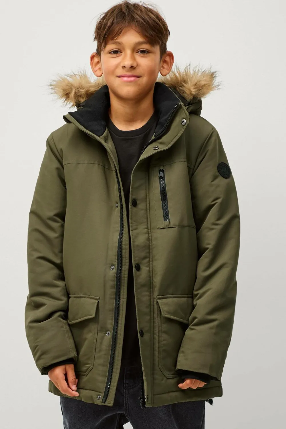 Ellos Overtøj>Collection Jakke Christoffer Kakigrøn