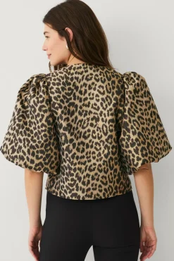 Ellos Collection Jakke i jacquard Leo mønstret Online