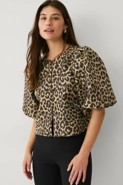 Ellos Collection Jakke i jacquard Leo mønstret Online