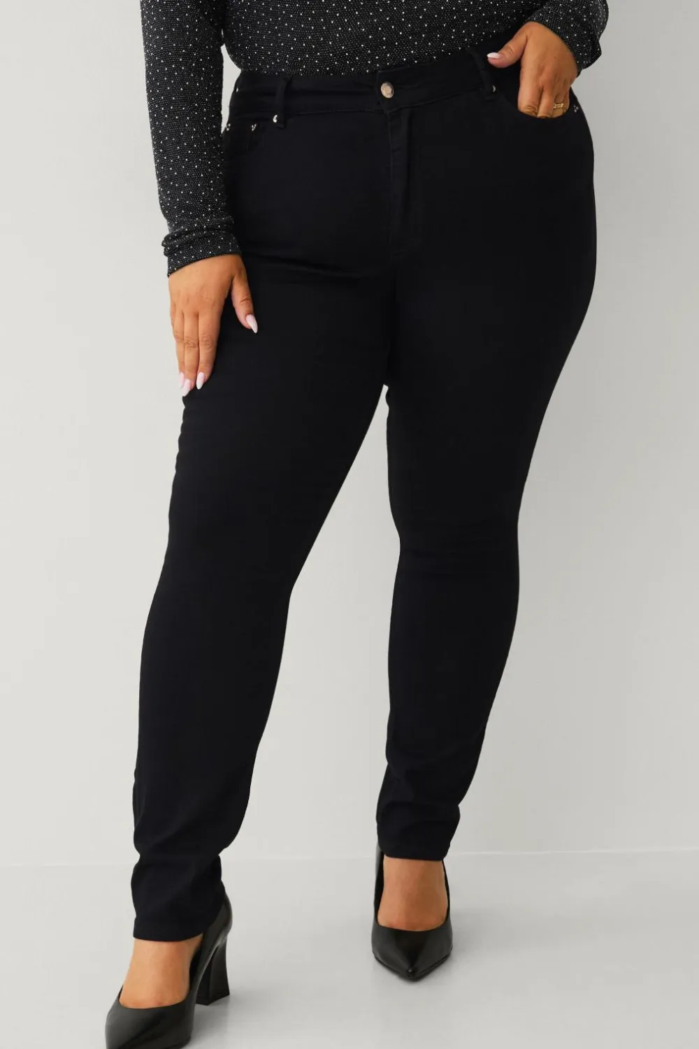 Ellos Collection Jeans sort Discount