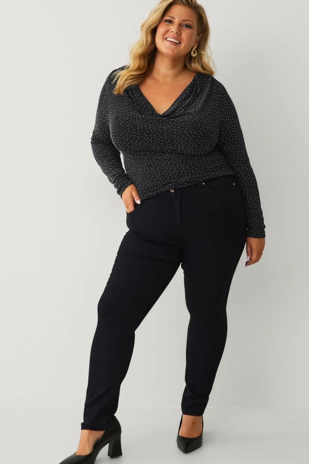 Ellos Collection Jeans sort Discount