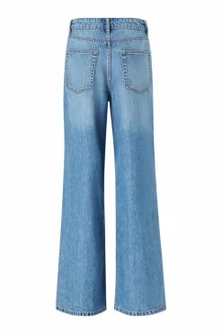 Ellos Collection Jeans med brede ben og høj talje Mellemblå vasket Hot