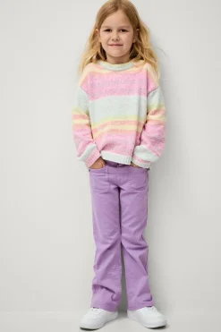 Ellos Jeans>Collection Jeans Gia i bomuldstwill Lyse lilla bukser