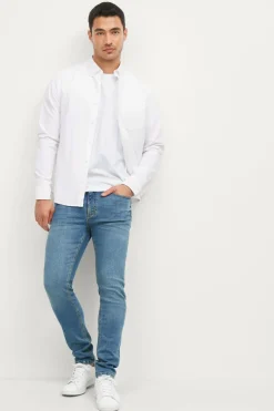 Ellos Jeans>Collection Jeans Nate Slim Fit Denimblå