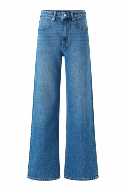 Ellos Collection Jeans med brede ben Mellemblå vask New
