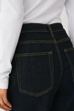 Ellos Collection Jeans med brede ben og bindebånd i taljen Skyllingvask Discount