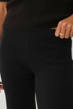 Ellos Collection Jerseybukser med brede ben sort Online