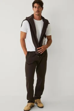 Ellos Collection Joggingbukser Bryce Mørkebrun Clearance