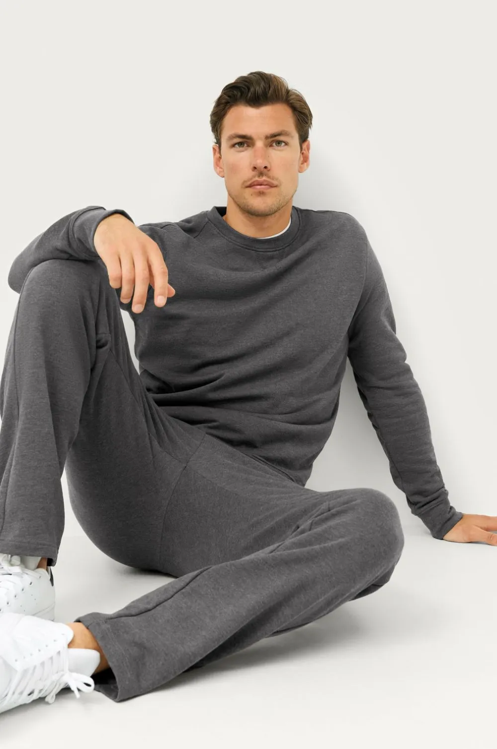 Ellos Basistøj|Nattøj & Homewear>Collection Joggingbukser Bryce Antracitgråmeleret