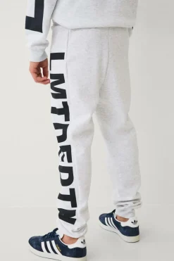 Ellos Collection Joggingbukser med print Gråmelange Discount