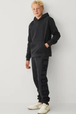 Ellos Bukser & Leggings>Collection Joggingbukser med print mørkegrå