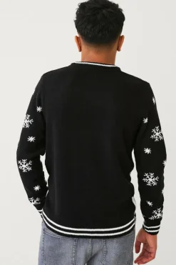 Ellos Collection Juletrøje Christmas Sort