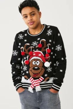 Ellos Collection Juletrøje Christmas Sort