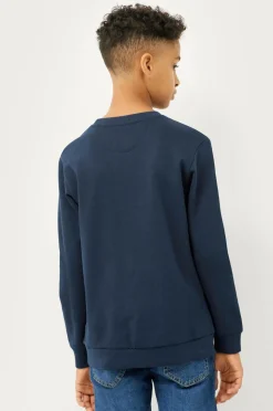 Ellos Collection Julesweater Santa Skull Blue/misty grey Hot