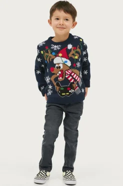 Ellos Collection Juletrøje Christmas Mørkeblå Best