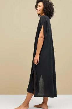 Ellos Collection Kaftan-strandkjole Sort