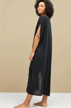 Ellos Collection Kaftan-strandkjole Sort