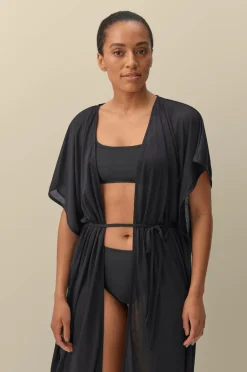 Ellos Strandtøj>Collection Kaftan-strandkjole Sort