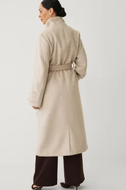 Ellos Collection Kappe med bælte Beige melange New